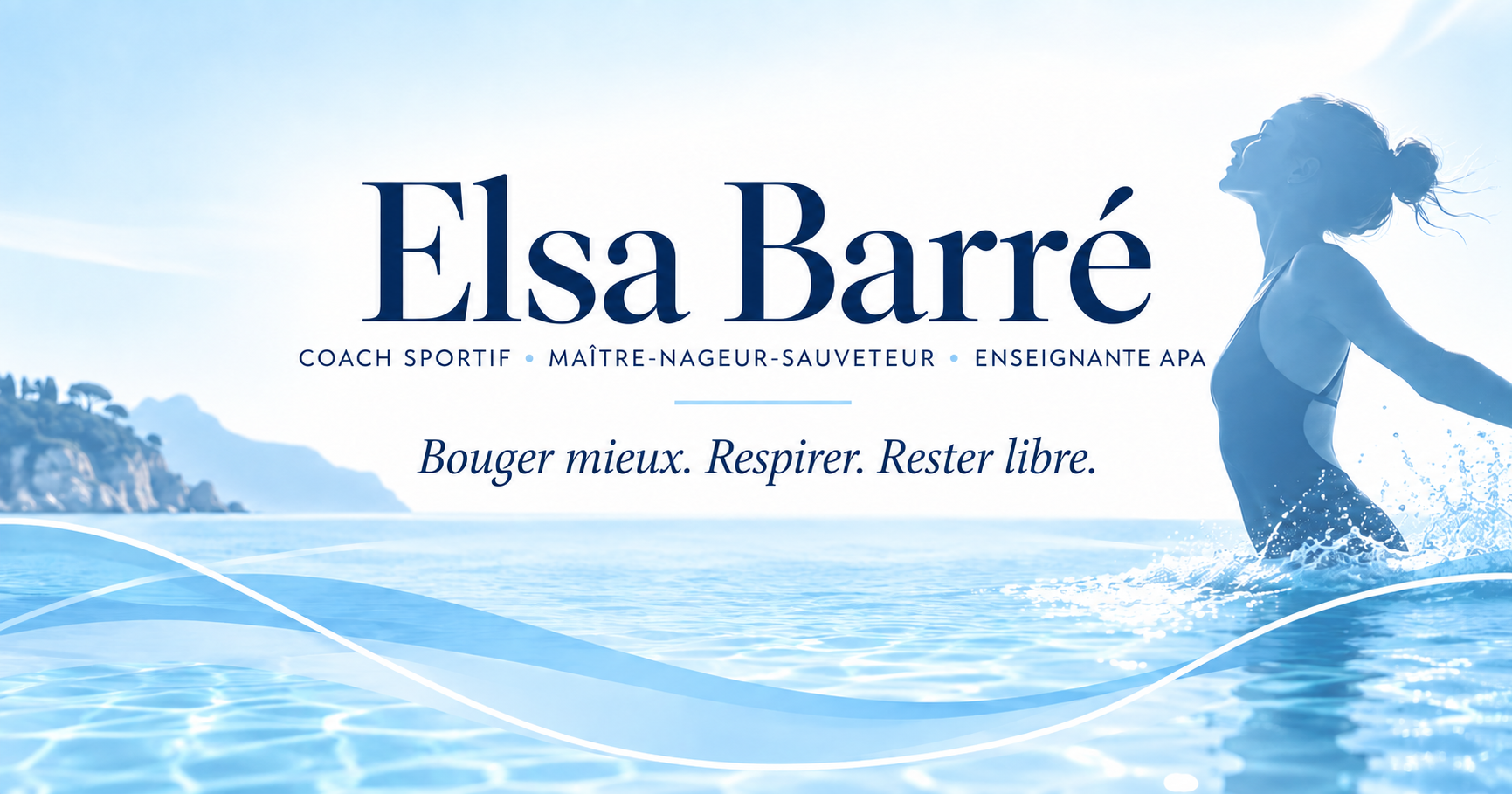 Elsa Barré, coach sportif, maître-nageur-sauveteur et enseignant APA — Bouger mieux, respirer, rester libre.
